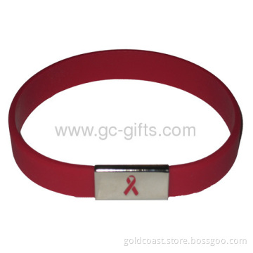 Red Rubber Wristbands Cheap 